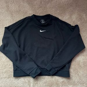 Black Nike Dri-fit cropped sweater